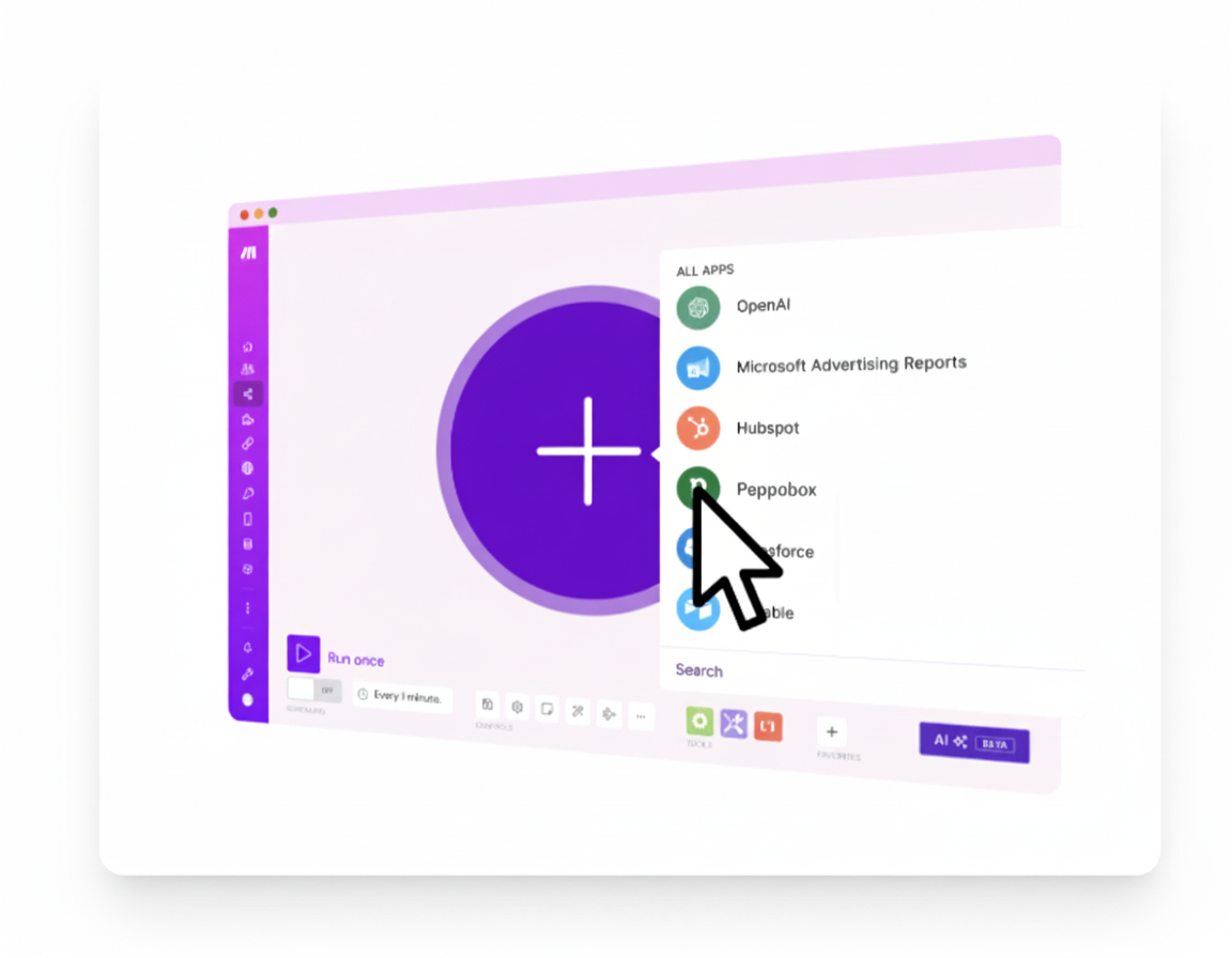 Make.com integration: official PeppoBox connector for no-code automation