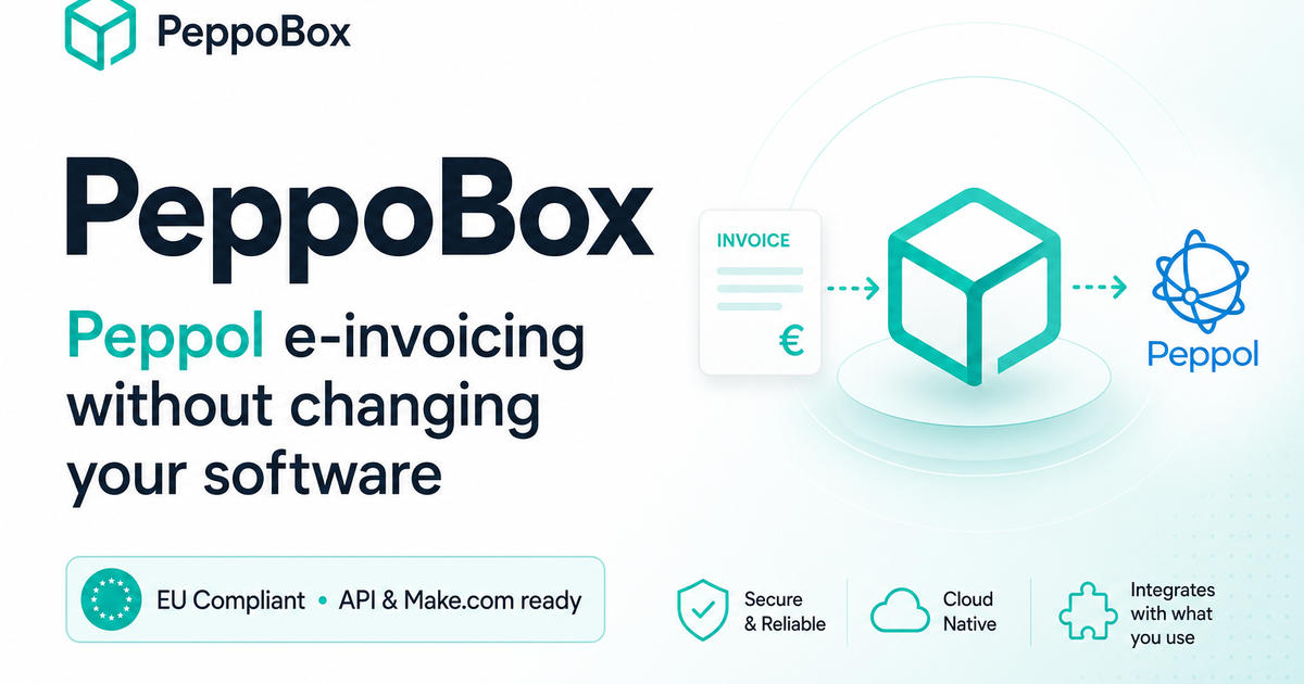 PeppoBox: Peppol e-invoicing without changing your software